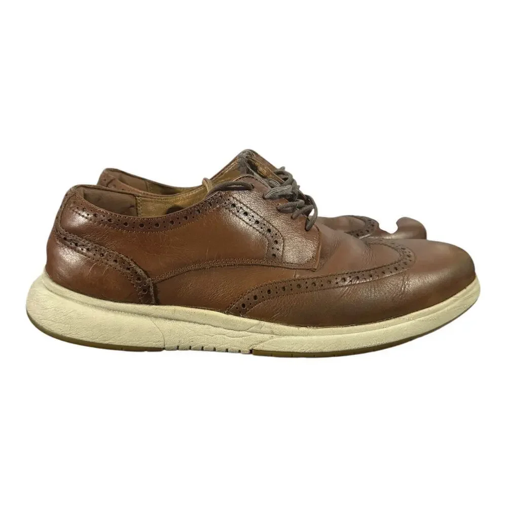 Florsheim Work Comfortech Shoes Men's Size 11.5 D Lace Up Oil Resisting Brown